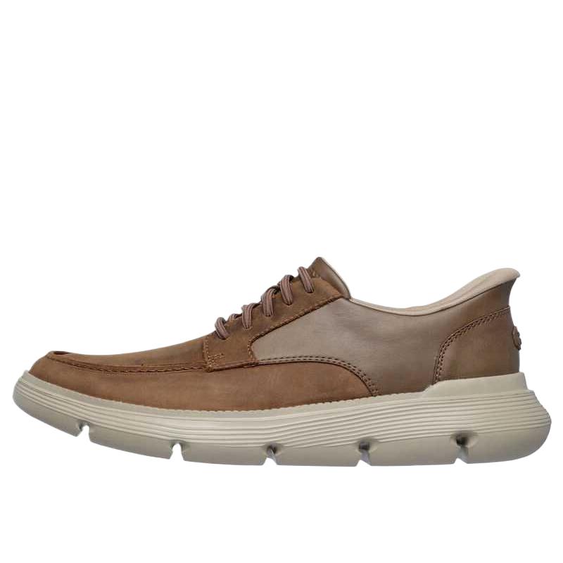 Skechers Garza-Brock Fashion Versatile Trendy Low-Top Casual Shoes Men sneaker Brown 205479-DSRT 39.5