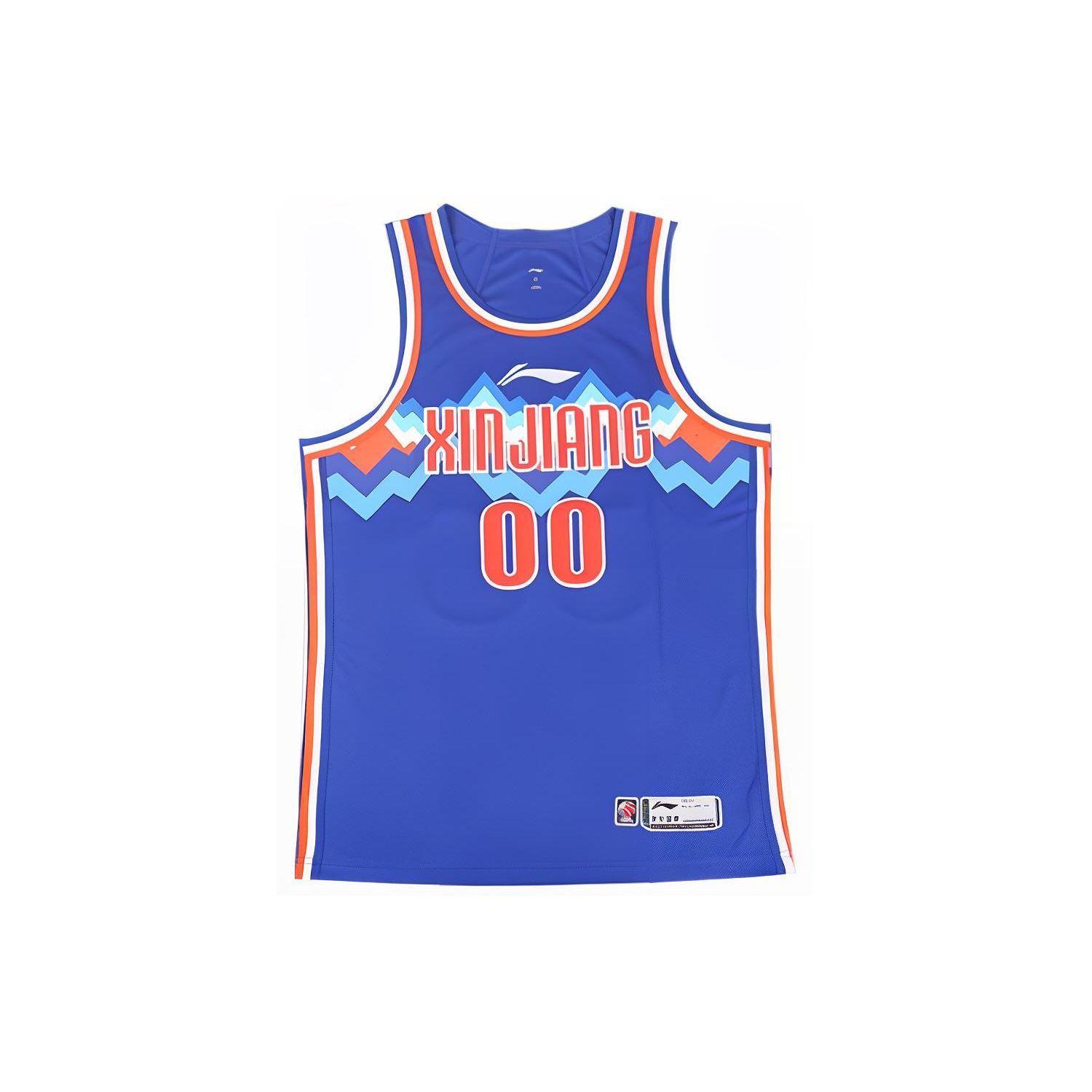 

Баскетбольная майка Li Ning CBA Series Color Block Digital Print Fan Edition 23-24 Season Xinjiang Team Zhao Rui 0 Men Jersey Blue AAYTC01-2 3XL