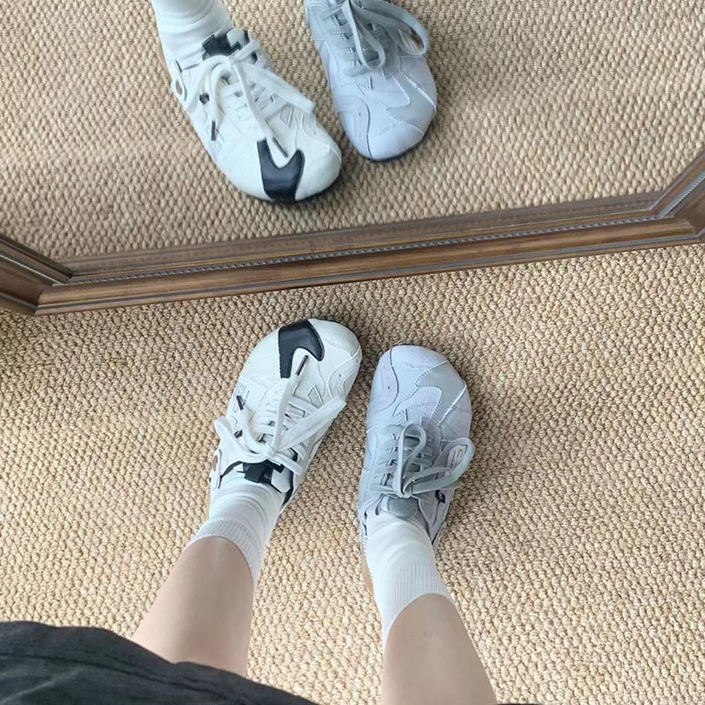 Französische flache vielseitige Boken-Schuhe zum zweifachen Tragen für Damen-Sommerbekleidung 2025 neue höhenvergrößerte dicke Sohle mit coolen Slippern