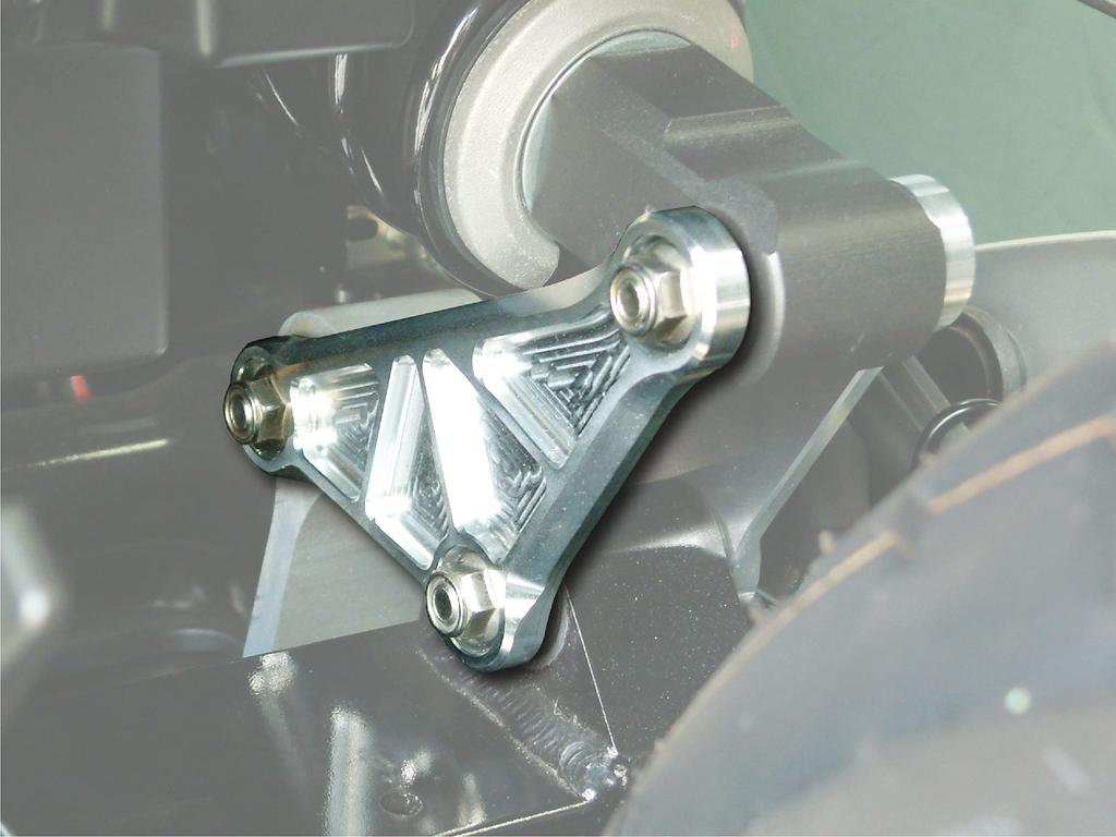 POSH FAITH Hinterradaufhängungs-Lenkerplatte für Teilenummer Z900RS/CAFE (2018–2023), Silber, 132088-03