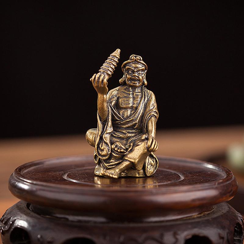 Eighteen Arhats Miniature Retro Mini Buddha Decoration Study Office Home Decoration Brass Statue Crafts