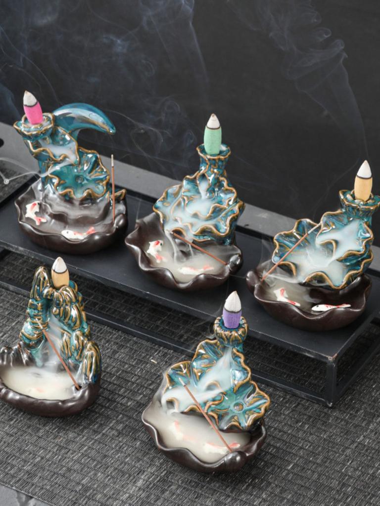 Smoke viewing incense burner/micro landscape incense burner