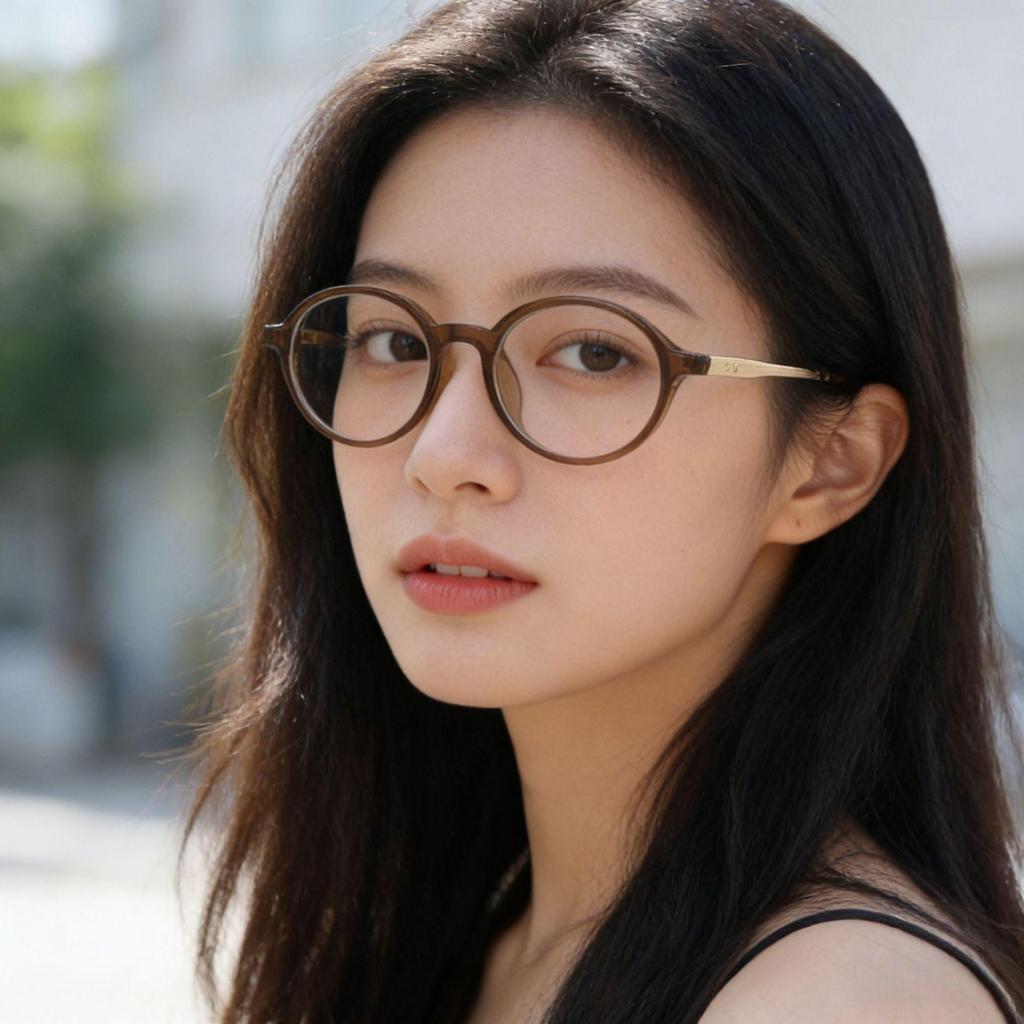 Oval Frame Photochromic High-Definition Myopia Glasses Unisex Ultra-Lightweight Comfortable Anti-Blue Light Eyewear 0 To -4.0