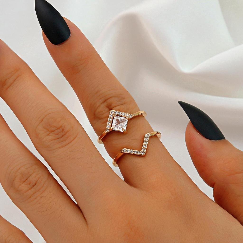 Retro Love Ring Set: 22-Piece European & American Multi-Joint Design for Women