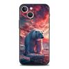 Cartoon Animal Bear Fox Squirrel Luxury Phone Case For iPhone 17 Air 16 Plus 13 15 14 12 11 Pro MAX 7 8 SE Soft TPU Black Cover