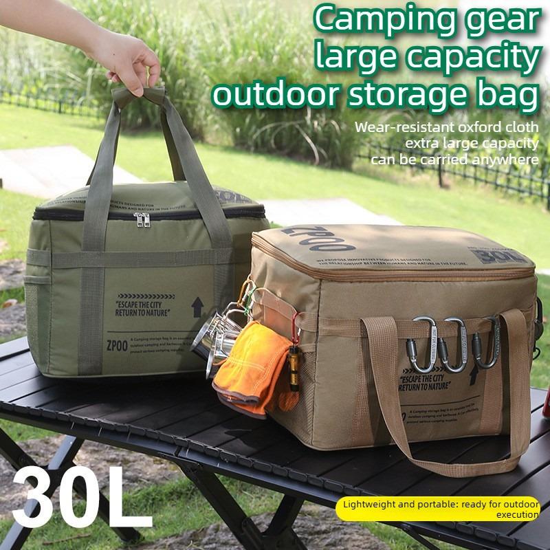 Large Capacity Insulated Storage Bag Waterproof Foldable Box Portable Outdoor Camping Bag for Outdoor Travel Camping Picnic