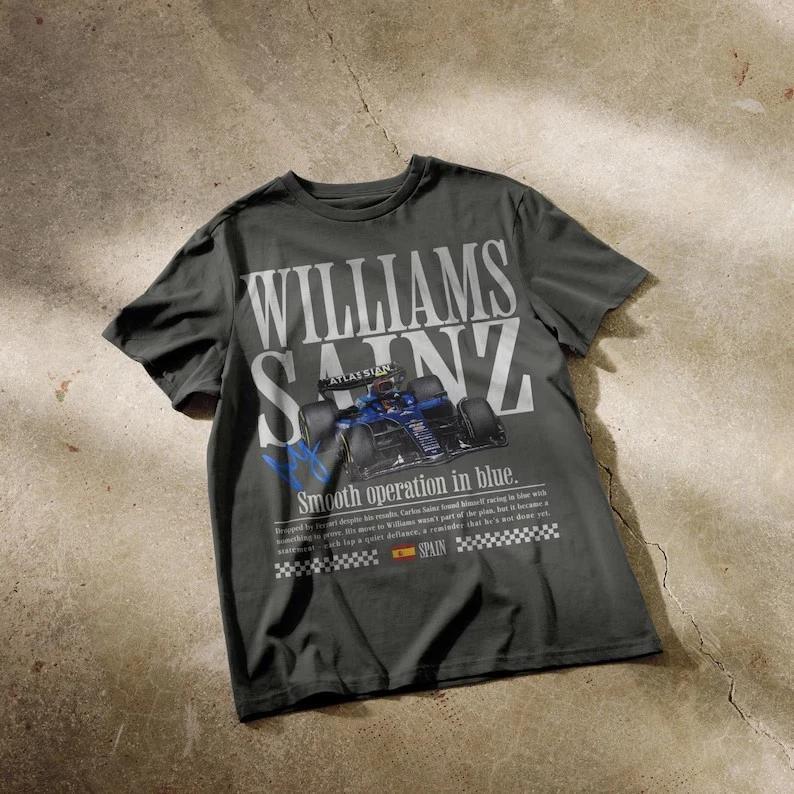 Carlos Sainz F1 T-shirt | Formula 1 | Williams F1 | Formula one merch XL