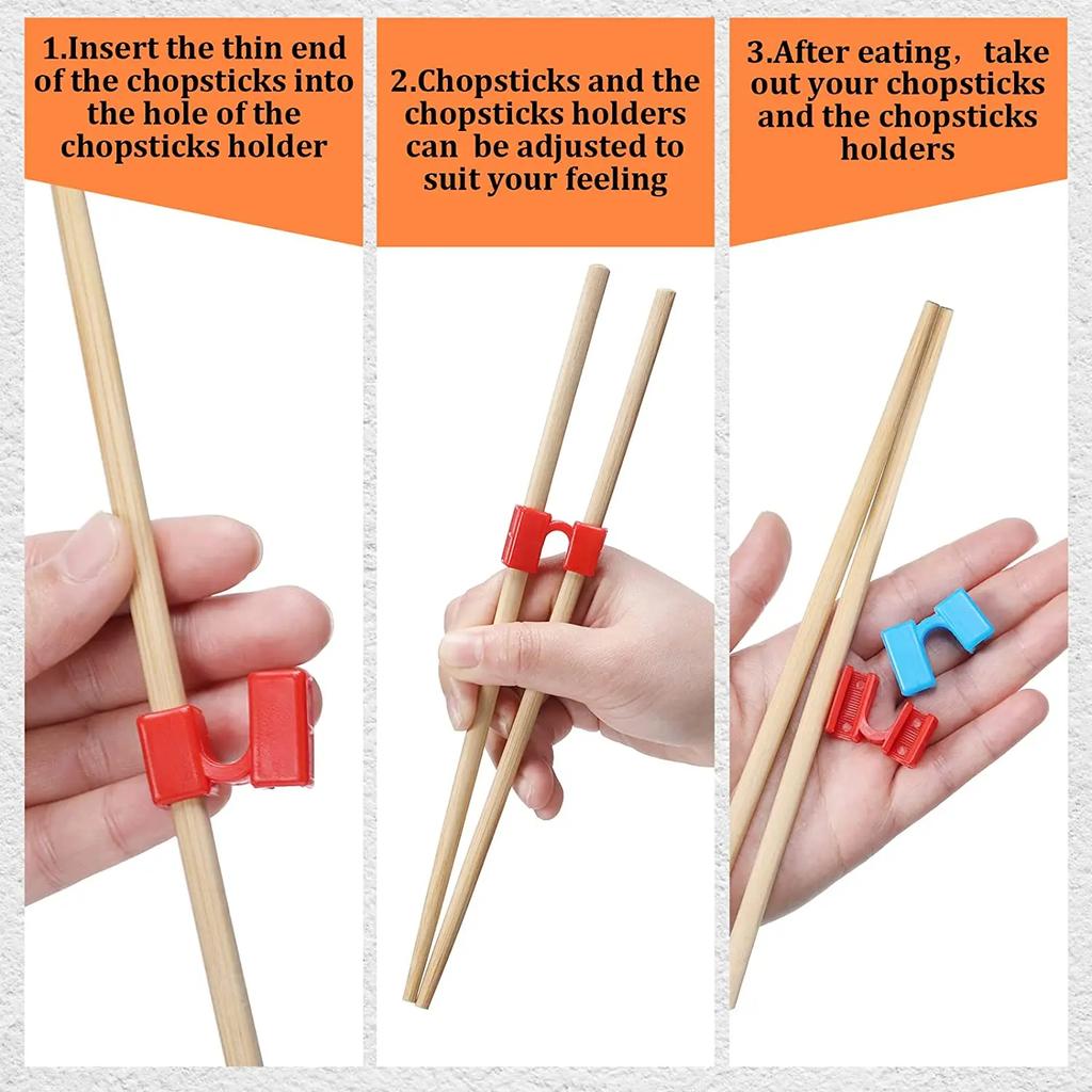 5/8PCS Aide-baguettes Réutilisable Entraînement Entraîneur de Baguettes Chinoises Support pour Adultes Débutants Entraîneurs ou Apprenants
