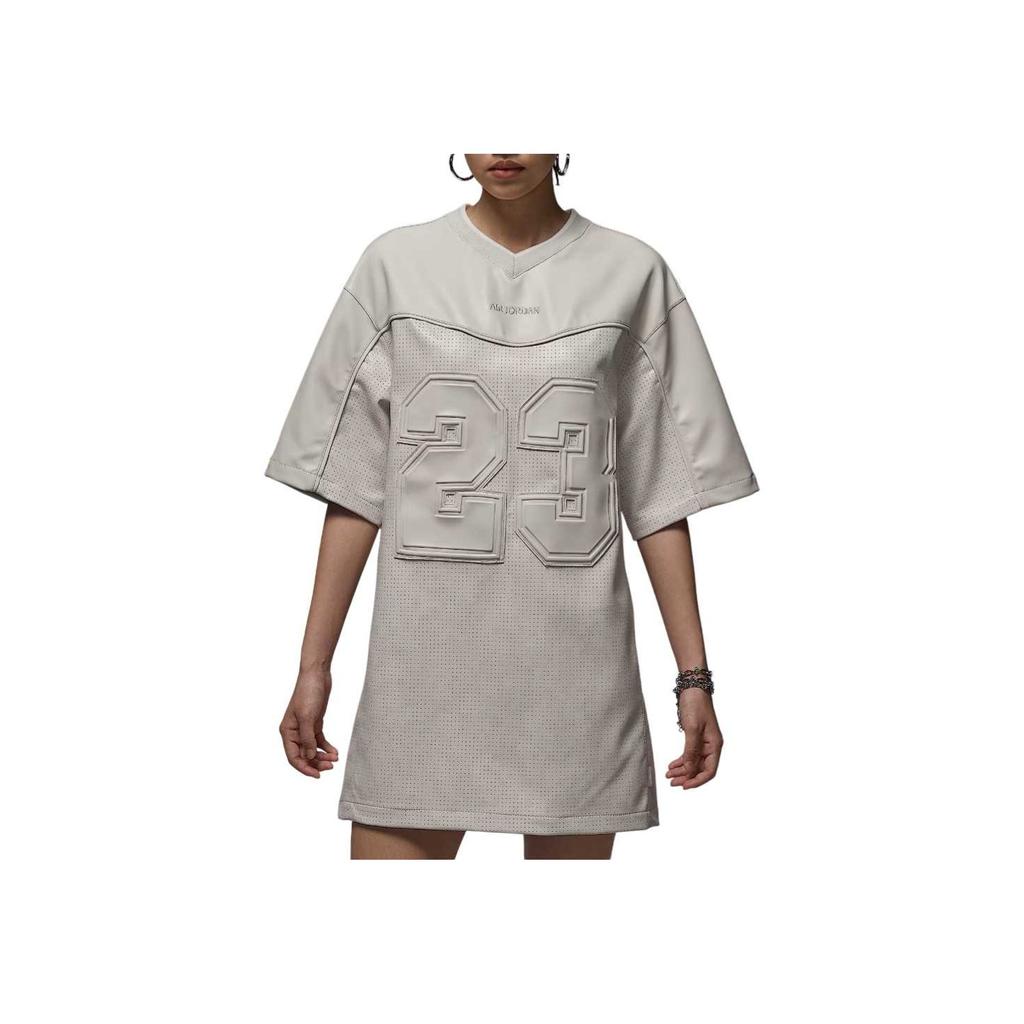 Jordan Air Comfortable Versatile Fashion Simple Short Sleeve Dress Women dresses HQ9185-104