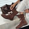 Trendy boxing boots Martin boots autumn new mid-tube western boots boots