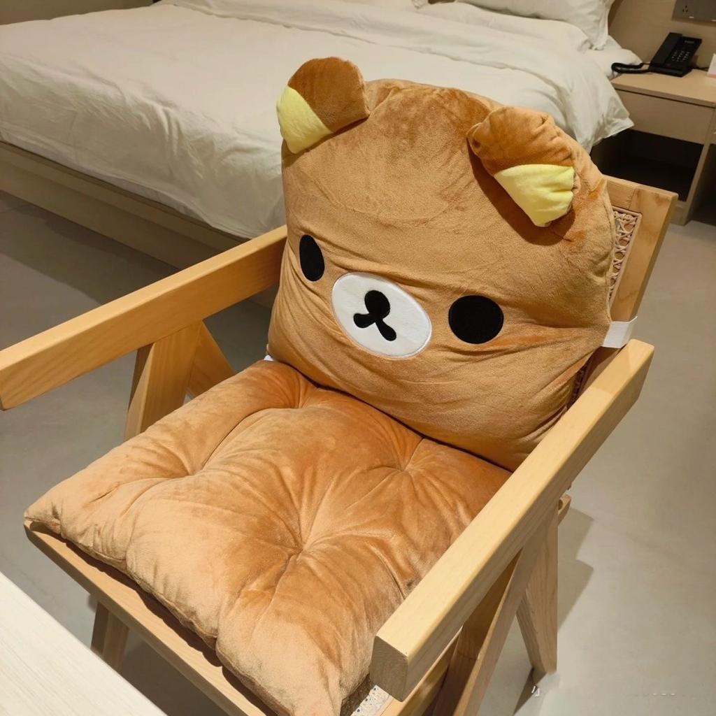 40cm Rilakkuma Kawaii Anime Cartoon Cushion Cute Backrest Sofa Pillow For Dormitory Office Birthday Gift For Girls Plush Toy