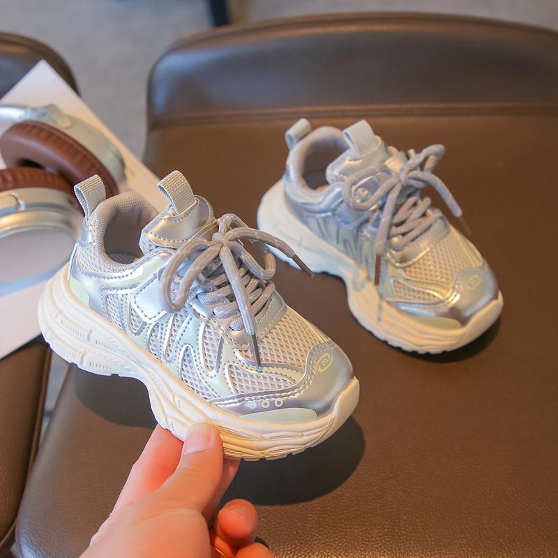 Kids Sneakers Mesh Breathable Boys Girls Running Shoes Thick Soft Sole  Autumn New Children Casual Shoes Handsome Non-slip
