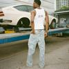 STREETRICH Y2k Retro Luźne Dżinsy Modne Wzór Kupidyna Anioła Męskie Damskie Spodnie Amerykański Hip Hop Streetwear Unisex Codzienne Jeansy o Prostych Nogawkach