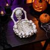 Gothic Jewelry Storage Skull Ashtray, Resin Spooky Tray, Realistic Bone Texture Functional Desk Organizer Candy Dish, for Home Bar Desktop Tabletop