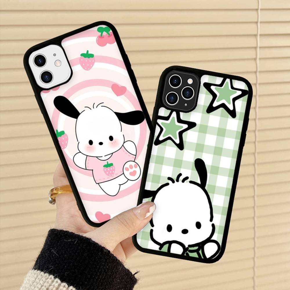 Cute P-Pochacco Phone Case For iPhone 17 Pro 16 Plus 16 Pro Max 15 14 13 12 11 PC+TPU Back Cover