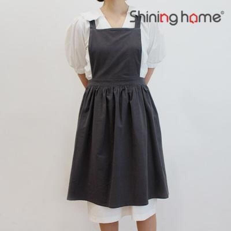 Luna & Linen Apron Charcoal