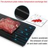 1pcs Aluminum Alloy Rapid Defrosting Tray Quick Thawing Cold Steak Fish Fruit Meat Food Defrosting Board Household Kitchen Tools