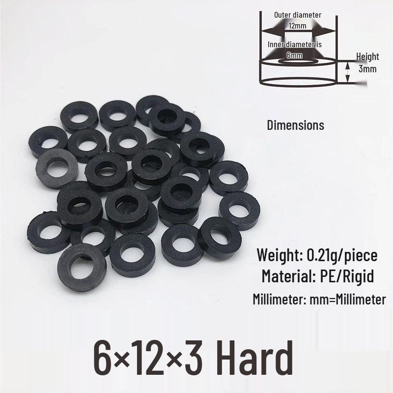 Heightening Pad: 0.5-2CM Thick Plastic Washer Gasket