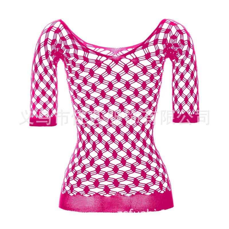 Sexy Lingerie Women's Transparent Hollow Stockings Tights Net Suit One-piece Open-gear Suspender Uniform