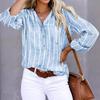 Simple and Stylish Striped Printed Women's Blouses & Shirts
