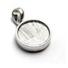 [World Accessories Carmelo] Tree of Life Gibeon Meteorite Sacred Geometry Tree of Life Silver Pendant (Silver)