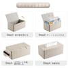 KINGFOM Tissue Case, Modern PU Leather with Stripes, Tissue Cover Box, Paper Towel Case, Tissue Holder, Stylish, Available In 3 Colors, Holds 150-250