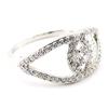 Silver Ring 'Goddess' White Silver (rhodium) - 10 Mm