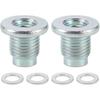 1 Set Oil Drain Plug for Mazda 3 2006-2024 for Mazda CX-5 2014-2024 Engine Oil Pan Drain Bolt Screw Thread Repair with Gasket Silver Tone Steel