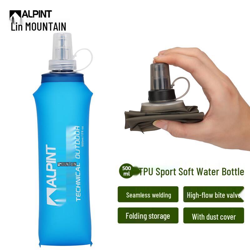 ALPINT MOUNTAIN Foldable Soft Water Bottle 500ml