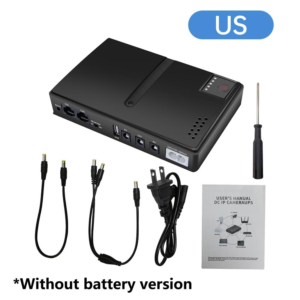 AC85-265V DC1018L Router 5V 9V12V Fiber Optic Modem Monitoring Backup Ups Uninterruptible Power Supply For 18650 Lithium Battery