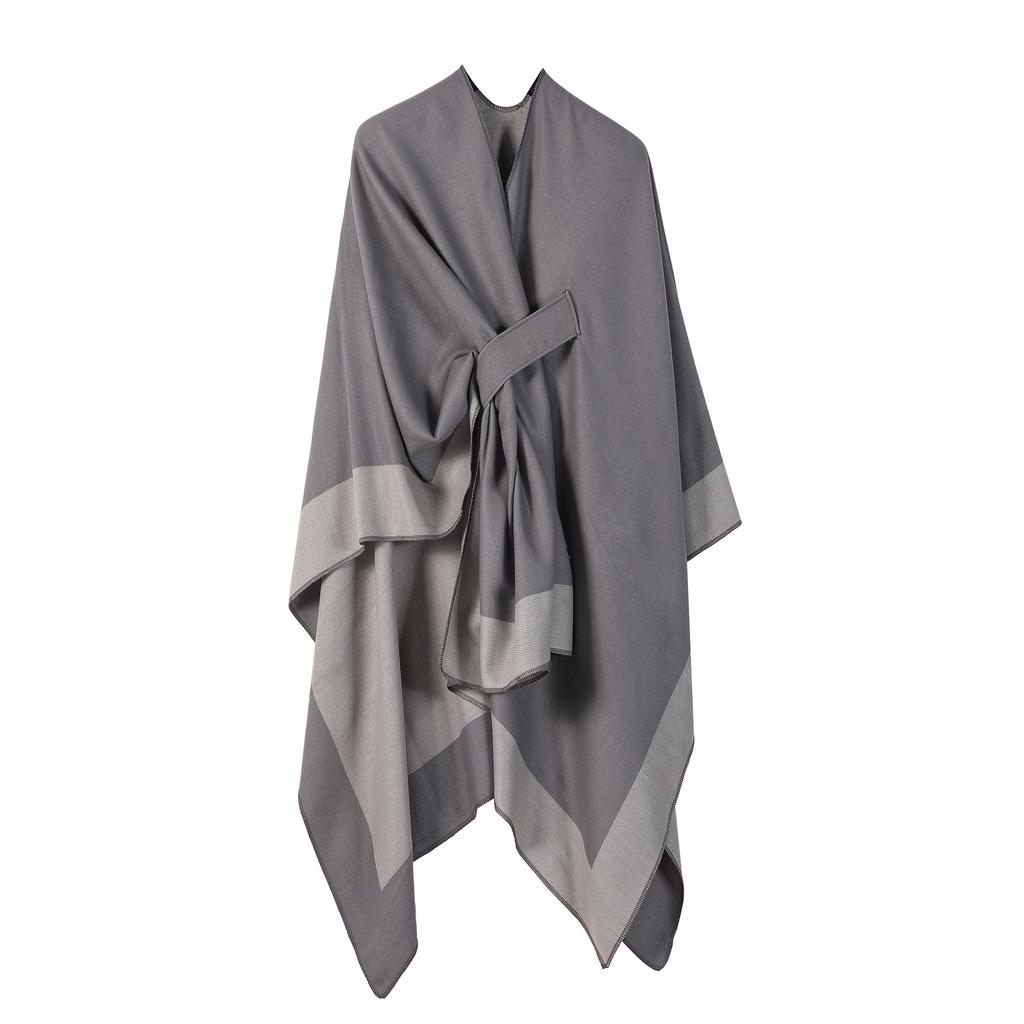 Multifunctional Thermal Shawl, Simple Office Nap Blanket, Split Cloak, Men On Both Sides