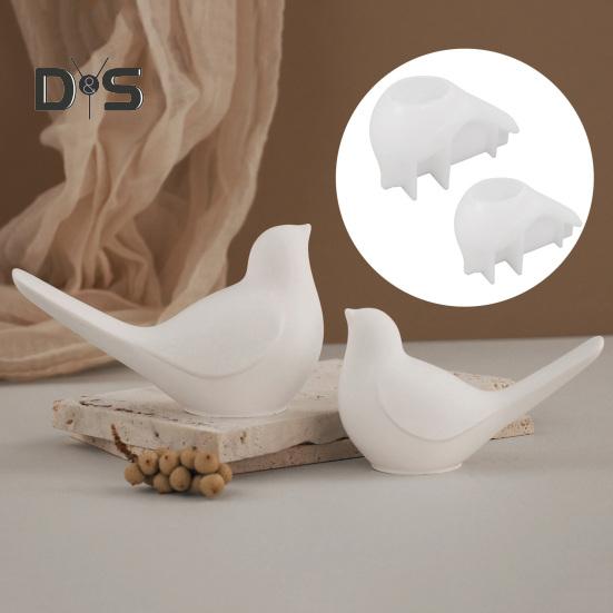 Silikonform Vogelförmige Displayform Kerzen Seifen Ornament Leicht zu lösende Form DIY Basteln Seife Schokoladenherstellungsform