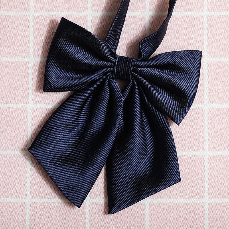 Jk Japanese Plaid Korean Version Of Collar Flower Graduate Female Collar Flower College Wind Streamer Jk Bow Shirt Accessories Sailor Suit