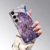 Diamond Butterfly Pattern 2D Phone Case for Samsung S26 S25 S24 S23 S22 S21 S20 A56 A36 A16 Electroplated Glass Protective Cover