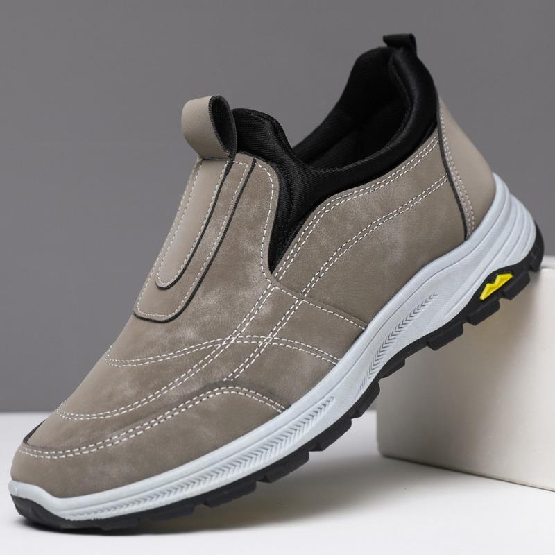 Men's shoes spring new versatile single shoes hiking shoes soft sole casual trend walking shoes