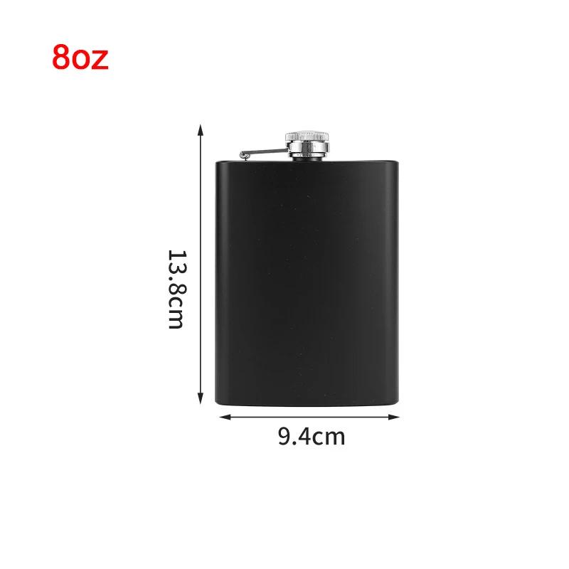 1-18Oz Stainless Steel Hip Flask Liquor Alcohol Whiskey Flask Cap Bottle Travel Liquid Container Accessory Portable Hip Flask