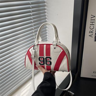 Boston Bag Women's Bag Trendy Handbag Niche Shoulder Messenger Bag Racing Bowling Bag Women's Bag