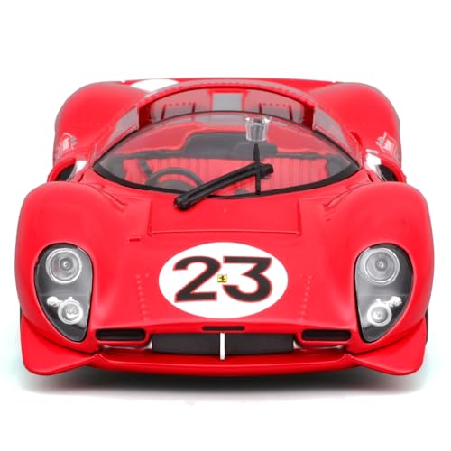 Bburago 1/24 Scale Ferrari 330 P4 Daytona Red / Diecast Model Car, Finished Model 18-26310