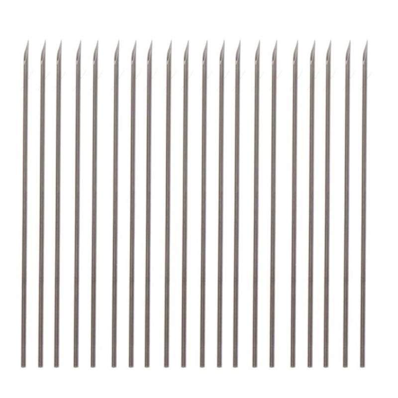 20Pcs/set Stainless Steel Body Piercing Needle 12G/13G/14G/15G/16G/17G/18G/19G/20G Hollow Mixed Piercing Needle Tool