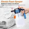Electric Foam Sprayer with USB Charge, 2L Pressurized Sprayer for Home, Garden and Car Beauty and Cleaning