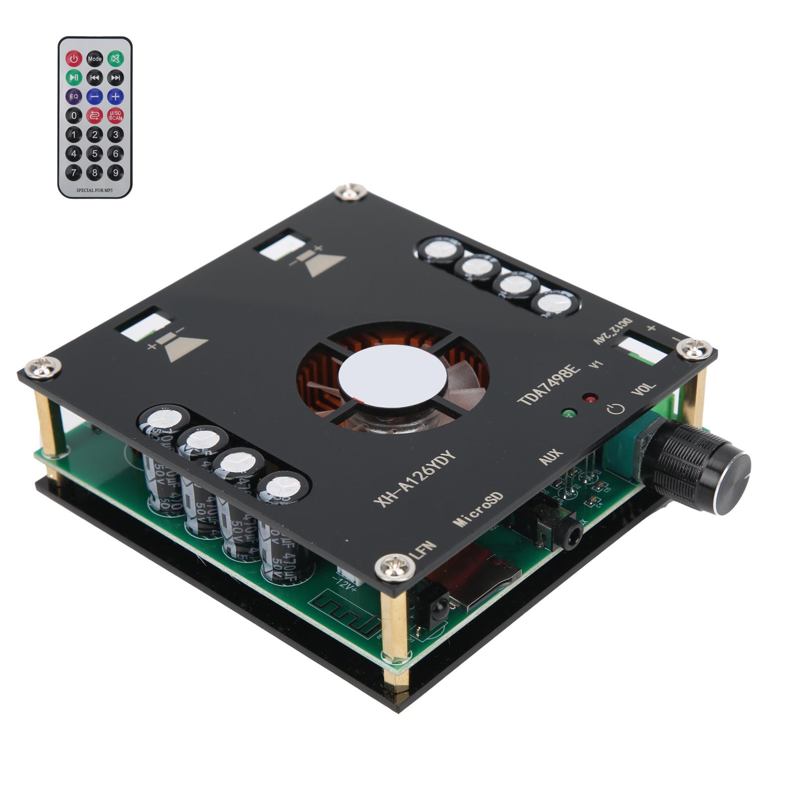 

Цифровий підсилювач Bluetooth 5.0, плата 320 Вт, висока вихідна потужність, два канали з пультом дистанційного керування