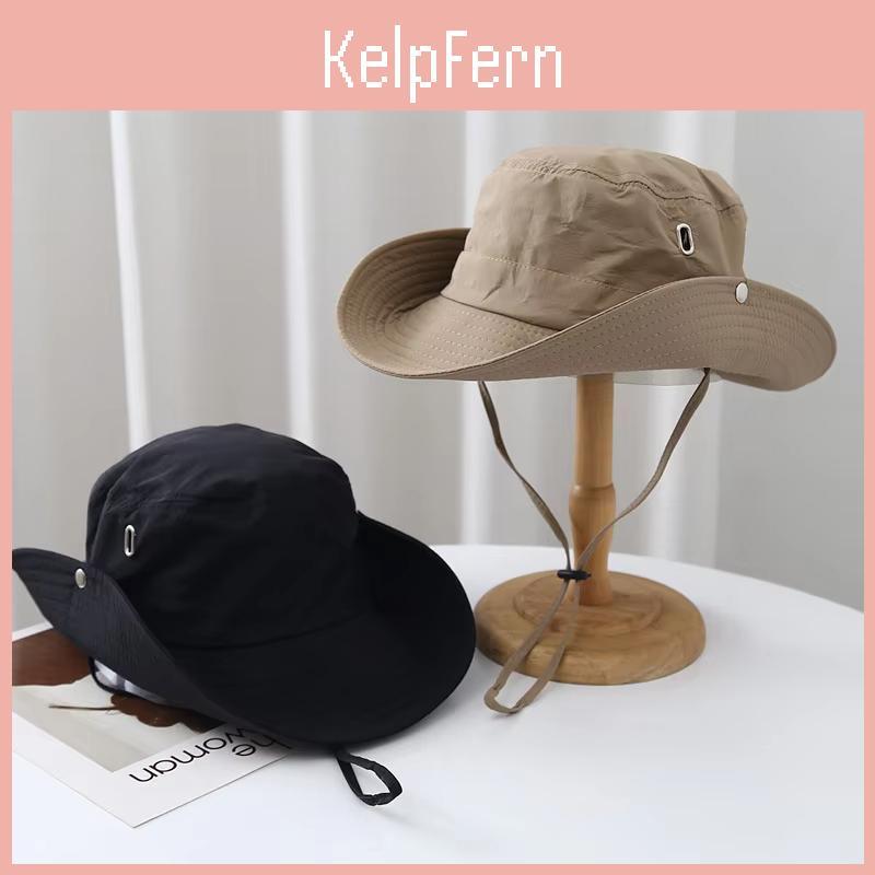Fishermen Dry Quick Outdoor Summer Hat For Men Women Solid Color Fordable Fishing Hiking Bucket Caps Unisex Outdoor Wide Brim Sun Visor Hat