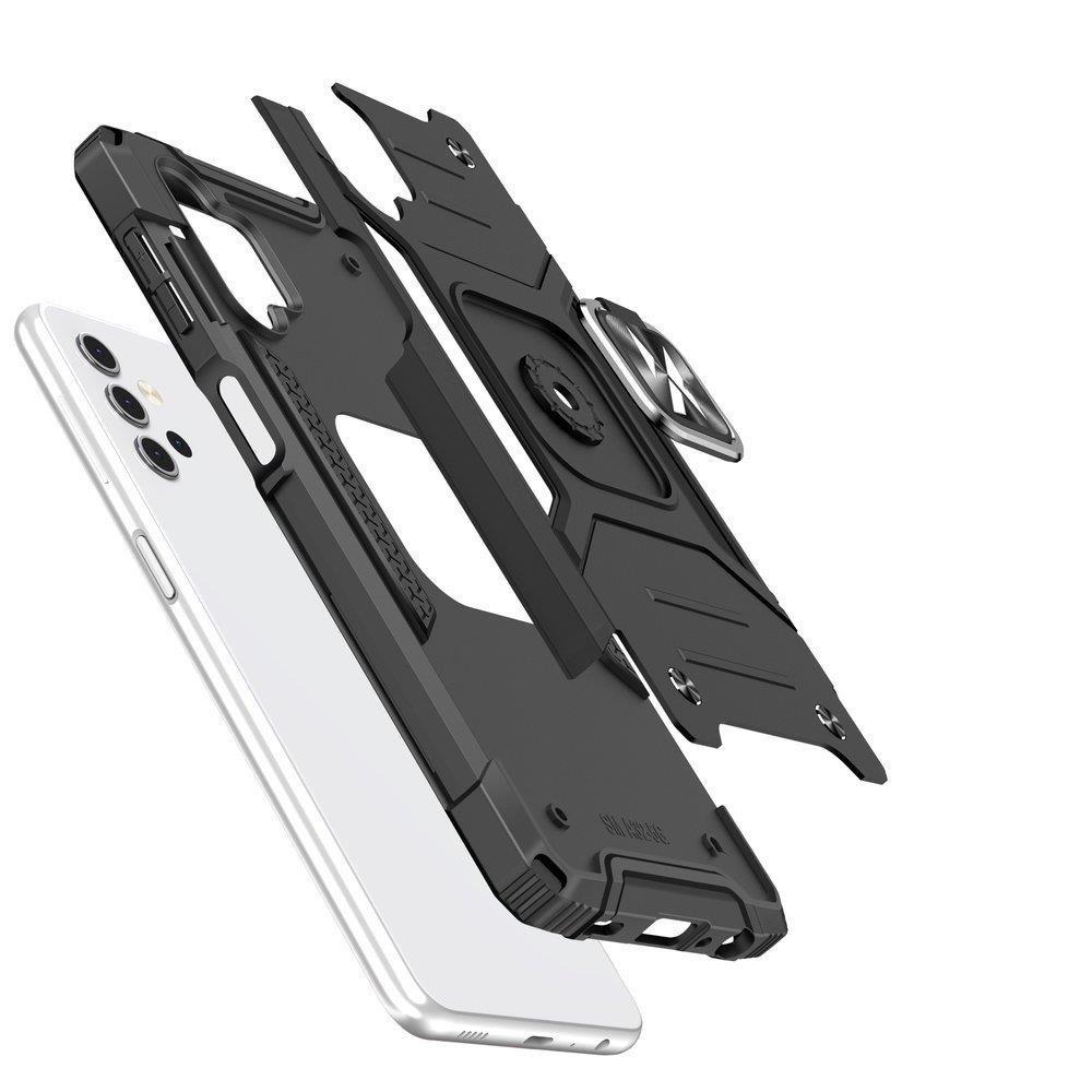 Armored case cover + magnetic holder Samsung Galaxy A13 5G Ring Armor black