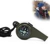 3-in-1 Outdoor-Kompass mit Hochton-Notfall-Überlebspfeife und Lanyard für Wandern, Camping, Bootfahren, Sicherheit 1/5 Stück