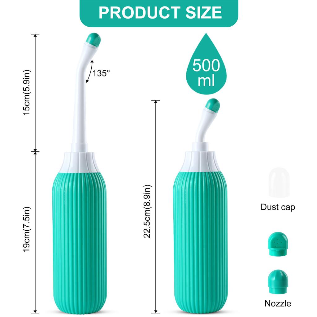 500ml Portable Bidet Spray Handheld Travel Bidet for Pregnant Women Baby Cleansing Water Washer Bottle Baby Showers Mom Bottle