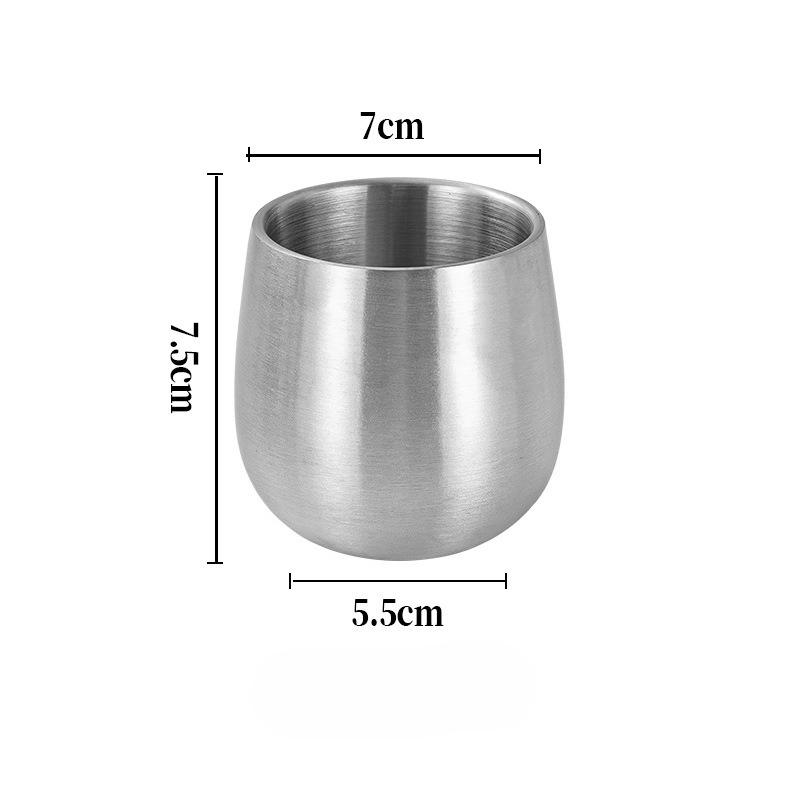 Stainless Steel Double-Wall Insulated Coffee Mug, Milk Cup, Heat-Resistant Tea Cup, 304 Stainless Steel Coffee Mug, Juice Cup