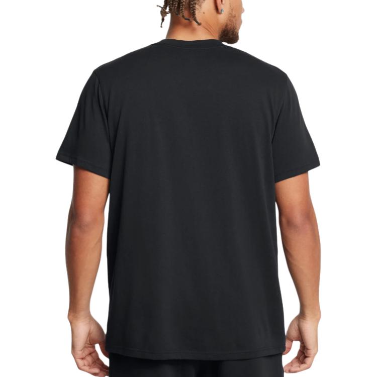 Under Armour Maglione Girocollo Morbido Comodo Tendenza Curry Manica Corta Traspirante T-Shirt Top Uomo Nero 1387108-001
