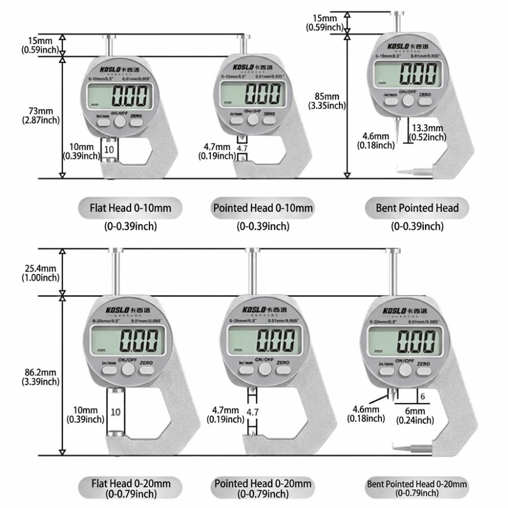 High Precision Thickness Meter Accuracy Electronic Caliper Thin Metal Measurement
