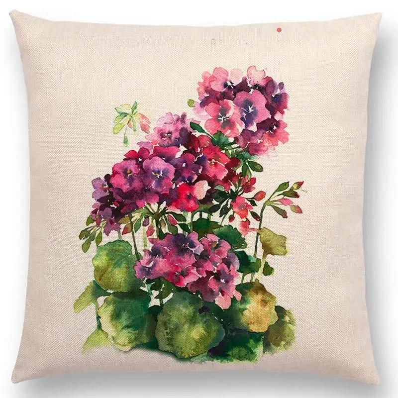 Throw Pillow Cushion Cover Flower Plant Office Lumbar Pillow Sofa Cushion  Pillow Case Cover for Sofa Bed Room Decoration