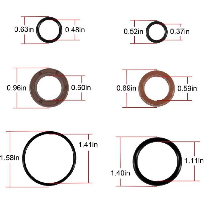 For Volvo Penta Power Steering Actuator Repair Seal Kit 3812269 21910902 FSM018 3860883 3862210 3862513